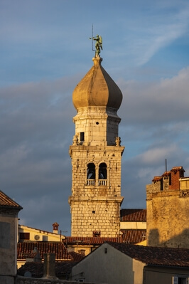 The belltower of Krk cathedral