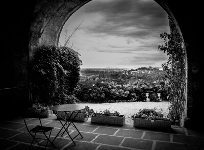 View over Avignon from the Abbey garden
