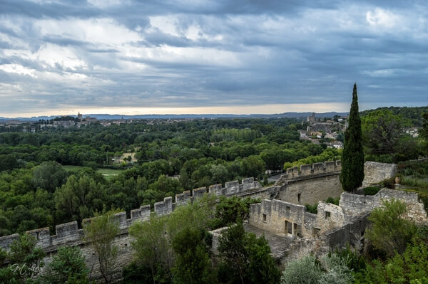 View over Avignon from the Abbey garden