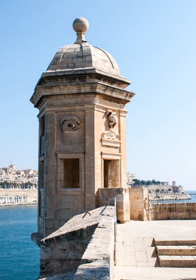 photo spots in Malta - Watchtower of Senglea