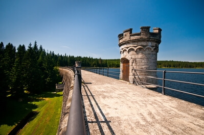 Bedřichov water reservoir dam