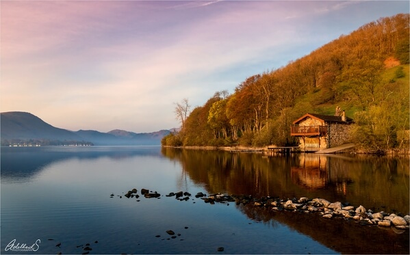 The Duke of Portland boathouse on an early Spring morning.