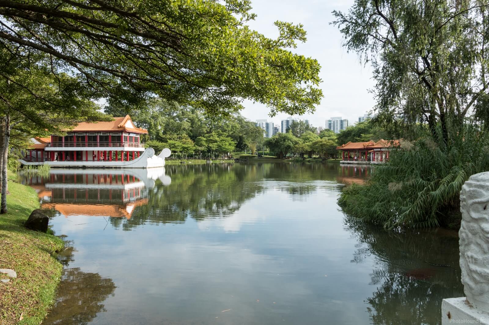 Image of Chinese Garden Twin Pagodas by Ruud Bijvank