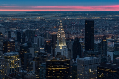 Twice a month you can purchase a ticket for sunrise from the Empire State building. 