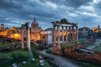 pictures of Rome - Foro Romano Overlook