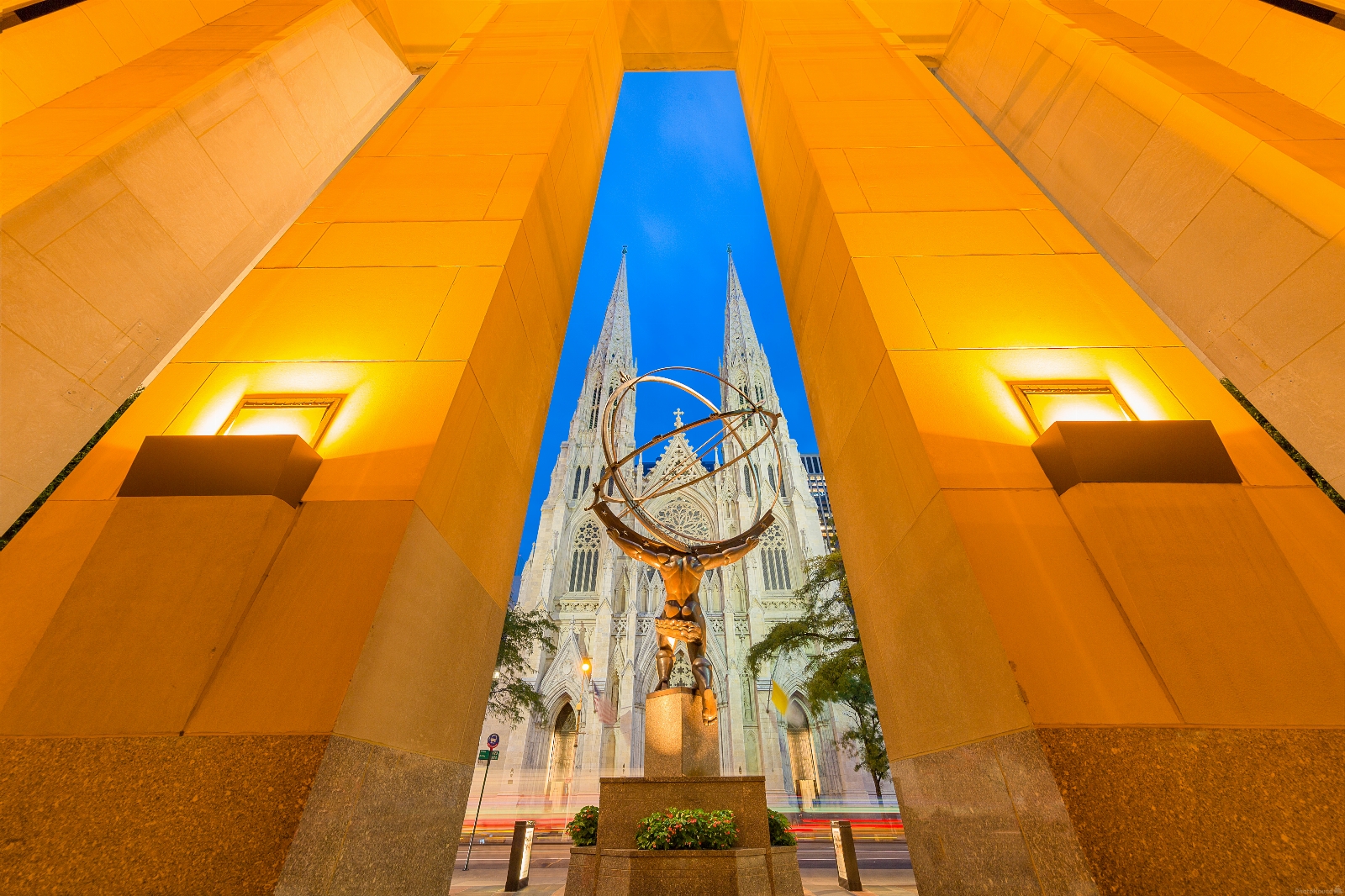 Image of Atlas with St Patrick Cathedral by Jeff Martin