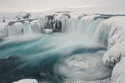 Goðafoss in winter