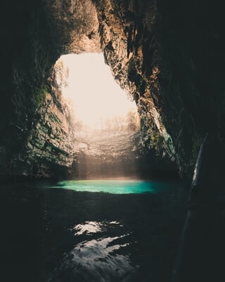 photo spots in Greece - Mellisani Cave