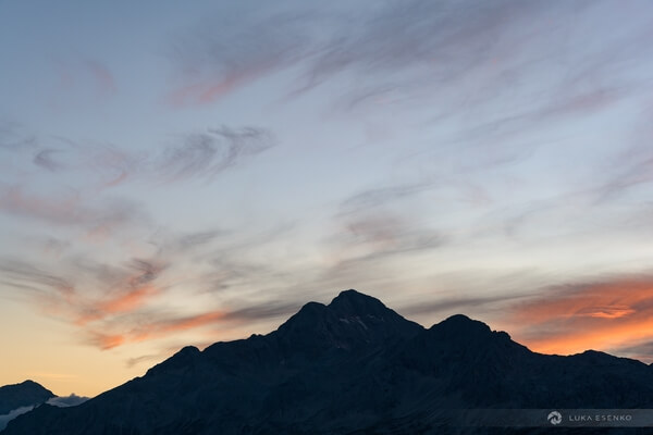 Mt Triglav at sunset