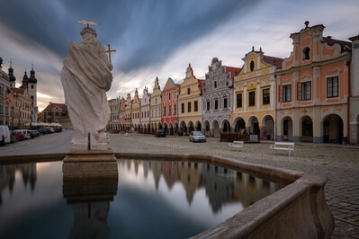 pictures of Czechia - Water fountain with the statue of St. Margaret