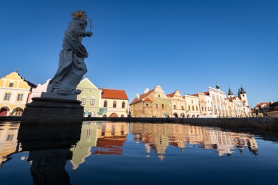 Czechia photos - Water fountain with the statue of St. Margaret