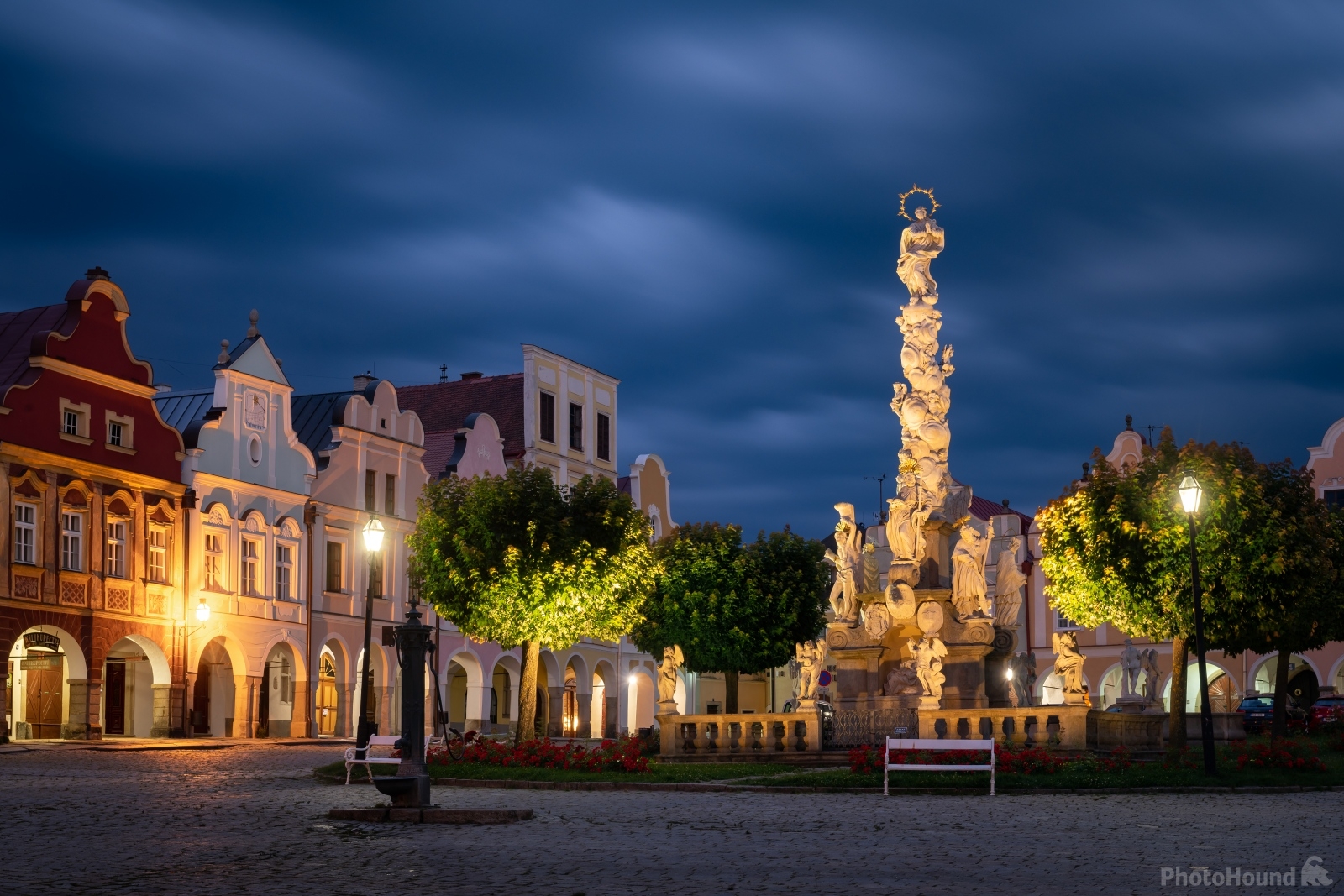 Image of Plague column with the statue of Virgin Mary by VOJTa Herout