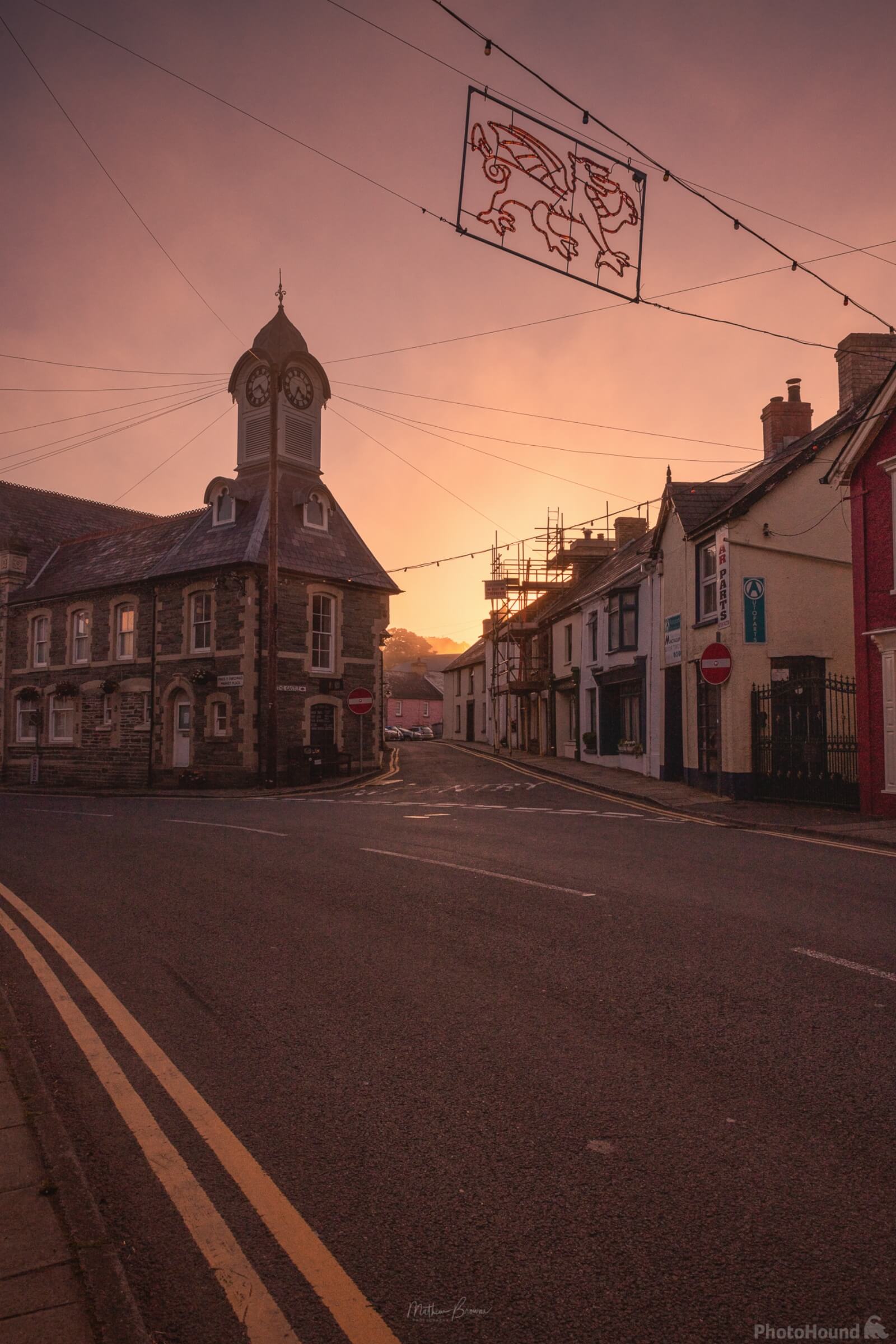 Image of Newcastle Emlyn Market Square by Mathew Browne
