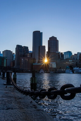 United States photos - Boston Skyline from Fan Pier Park