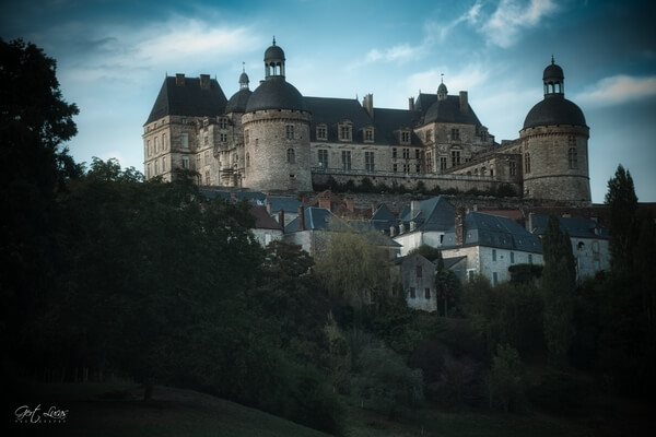 Chateau de Hautefort from Spot 3 - La Beuze