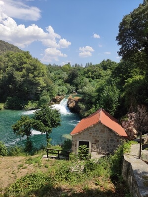Krka Waterfalls and Watermill