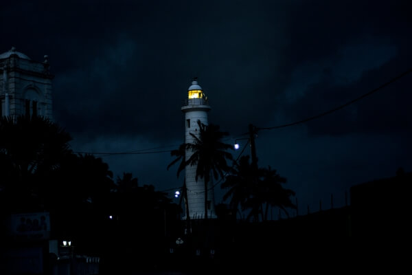 Historical Light House in Galle Fort, Sri Lanka. Built by the British 