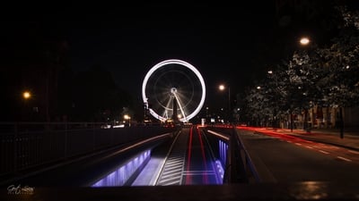 Place Poelaert - Ferris Wheel at night