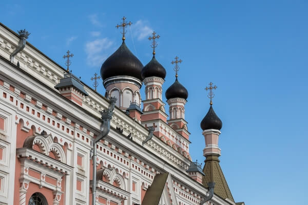 Detail of the towers of St. Basil's Church