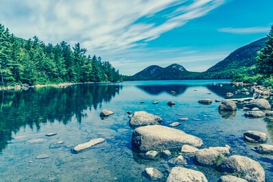 photography locations in Maine - Jordan Pond