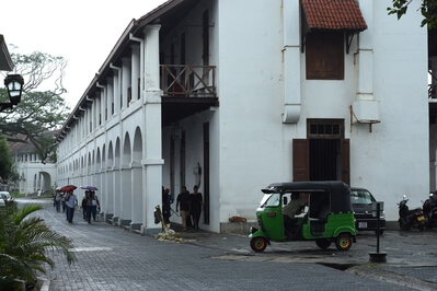 Old Dutch building recently renovated in Galle Fort