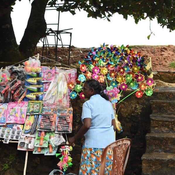 Vendors in Galle Fort