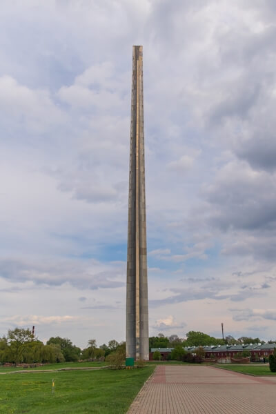 The "Bayonet Obelisk" inside the Fortress grounds