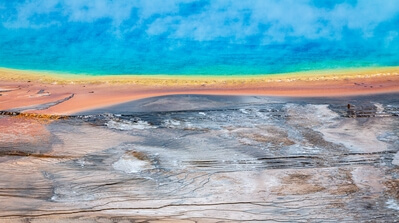 photos of Yellowstone National Park - Grand Prismatic Spring Overlook