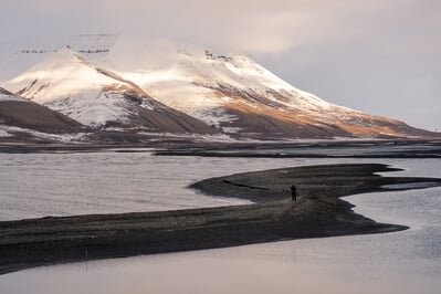 Picture of Mt Operafjellet from Longyearbyen - Mt Operafjellet from Longyearbyen