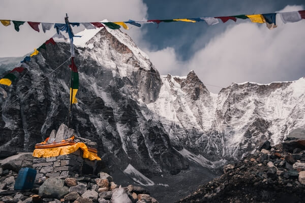 Everest Base Camp in the early spring