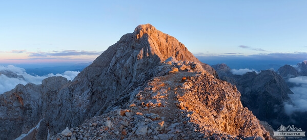 Ridge of Triglav, looking towards the top.