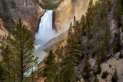 instagram locations in Yellowstone National Park - Lower Lookout Point