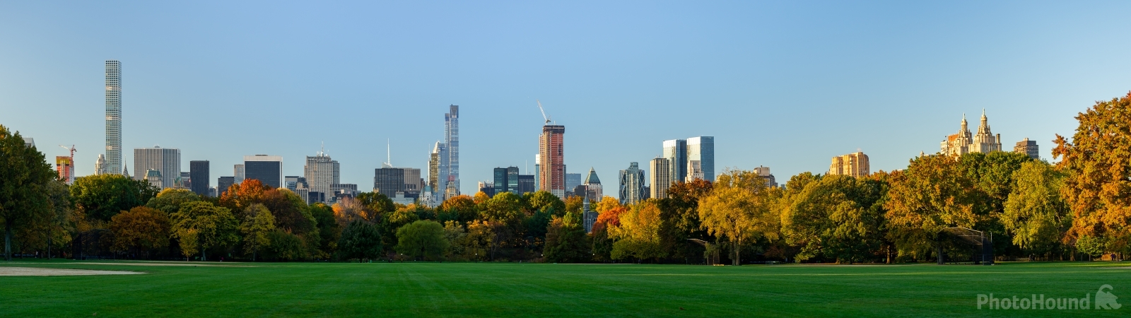 Image of North Meadow Central Park view of Manhattan by VOJTa Herout