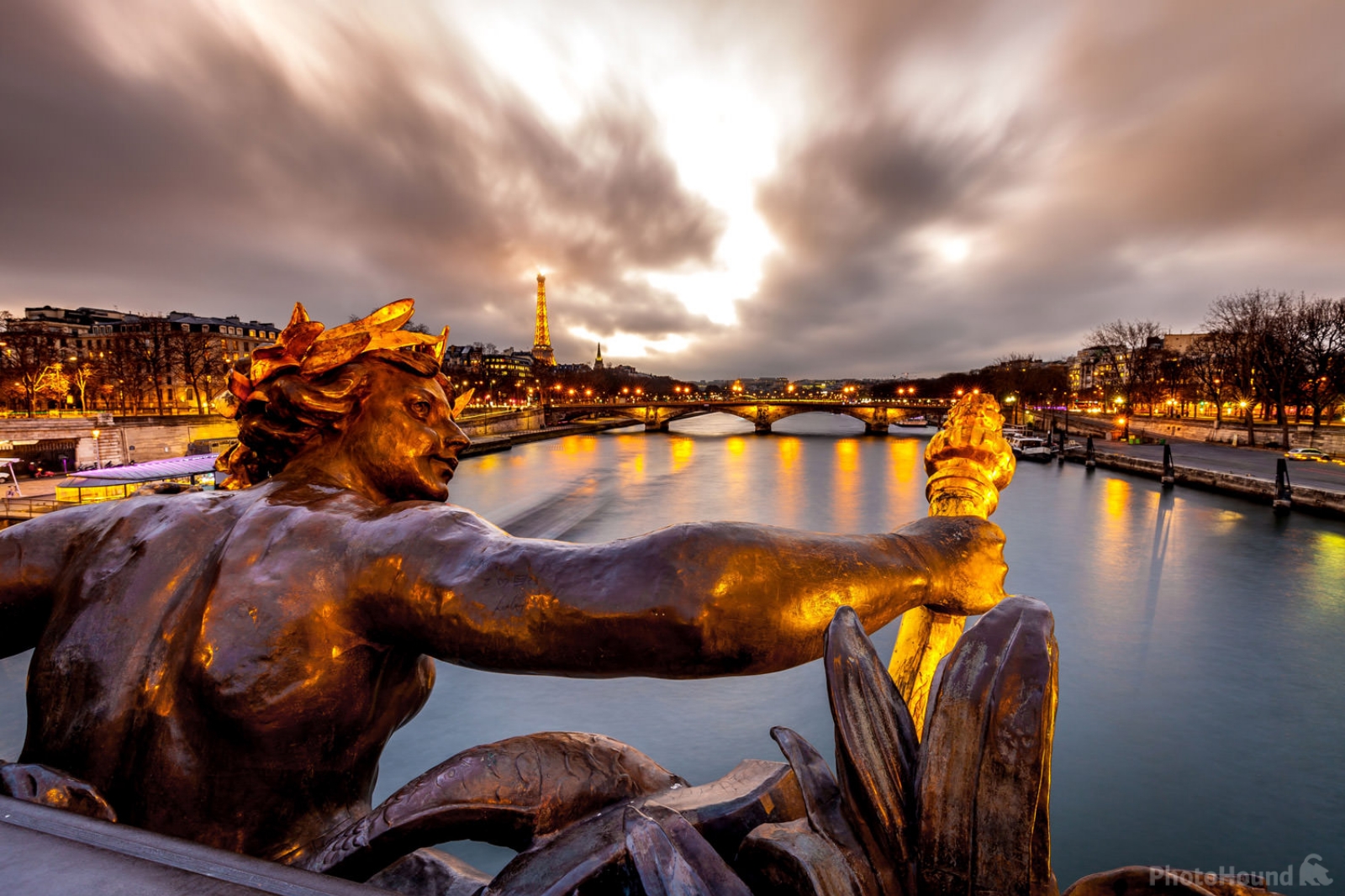 Image of Eiffel Tower & Pont des Invalides from Pont Alexandre III  by Jeroen Savelkouls
