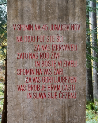 Slovenia images - Jelendol Partisan Cemetery