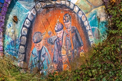 Mural created by local school children
