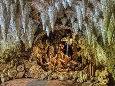 'The Grotto' folly interior.