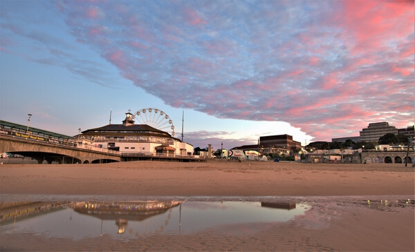 Early morning photo of Bournemouth pier