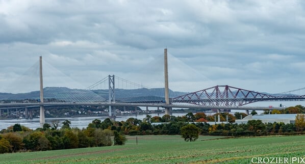 Approaching South Queensferry you can get a view of all 3 bridges. The Queensferry crossing, road bridge and Forth Bridge.