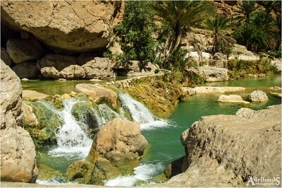 Oman instagram spots - Wadi Shab