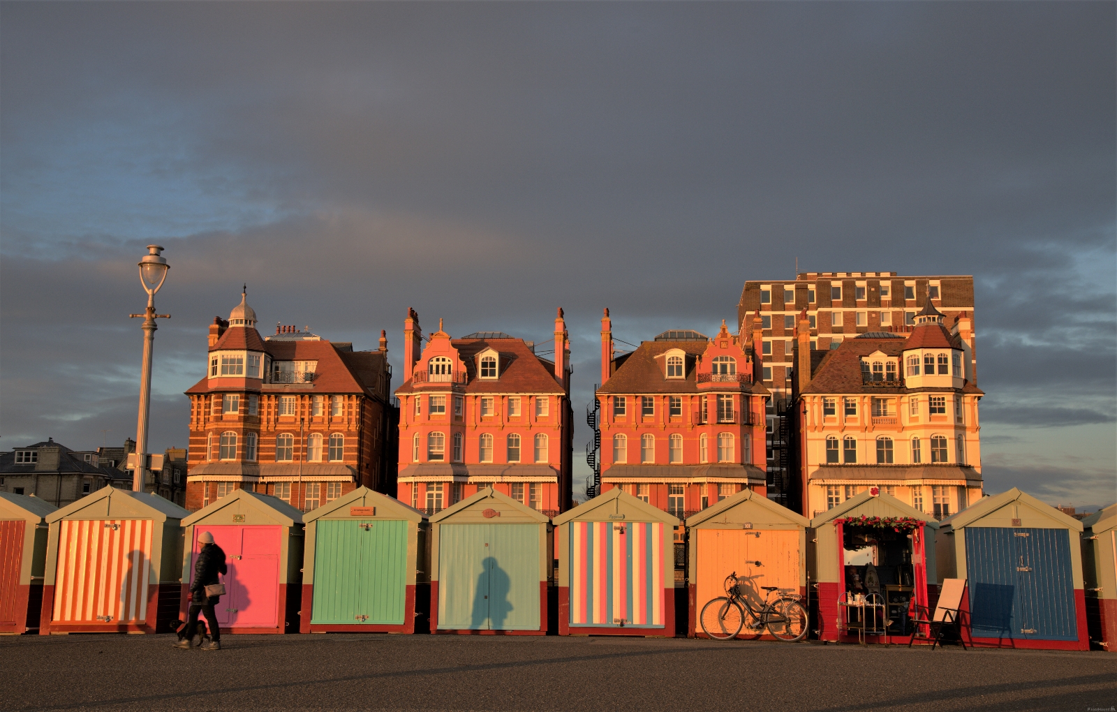Image of Beach huts in Hove by michael bennett