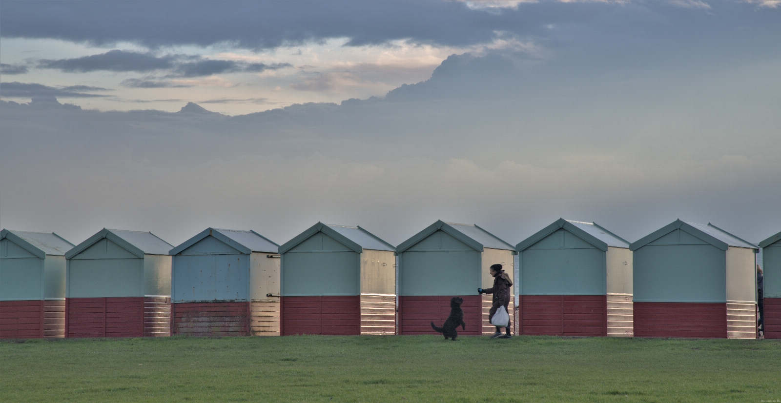 Image of Beach huts in Hove by michael bennett