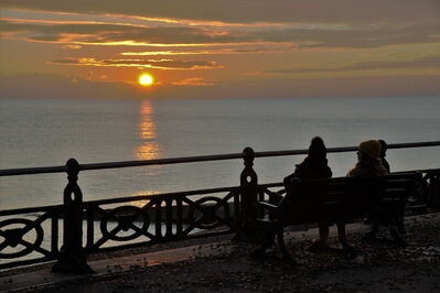 Sundown Brighton seafront