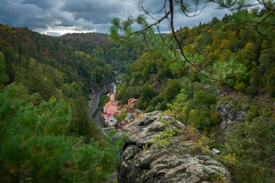 instagram spots in Czechia - The view of Hřensko village