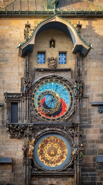 Astronomical clock on the Old Town Hall in Prague