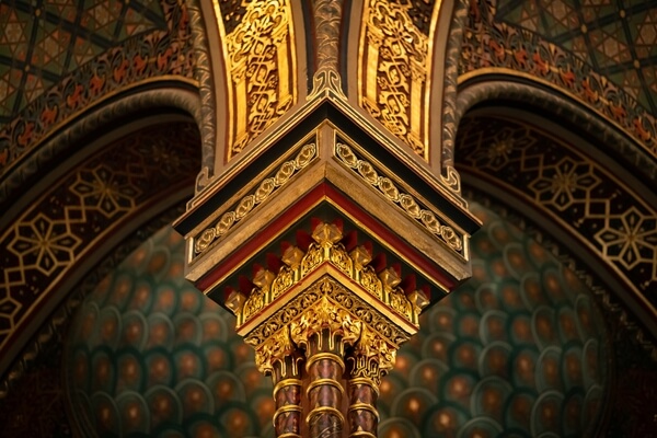 Spanish synagogue in Prague, interior detail