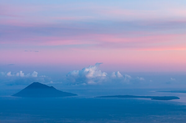 Views from Mount Mahawu - Bunaken island on the right