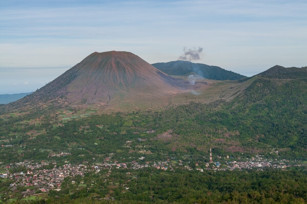 Views from Mount Mahawu - Lokon volcano
