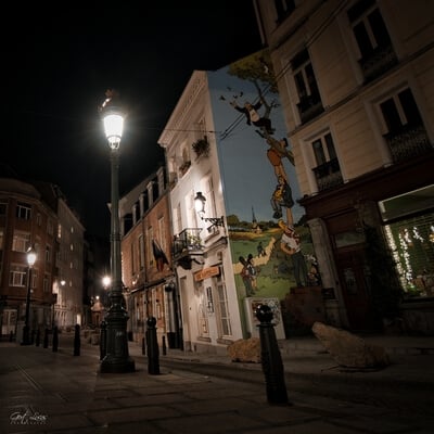 photography locations in Brussels Hoofdstedelijk Gewest - Brussels Comicbook walls : Nero