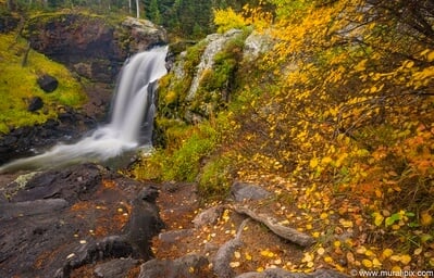 Moose Falls in the fall/autumn.